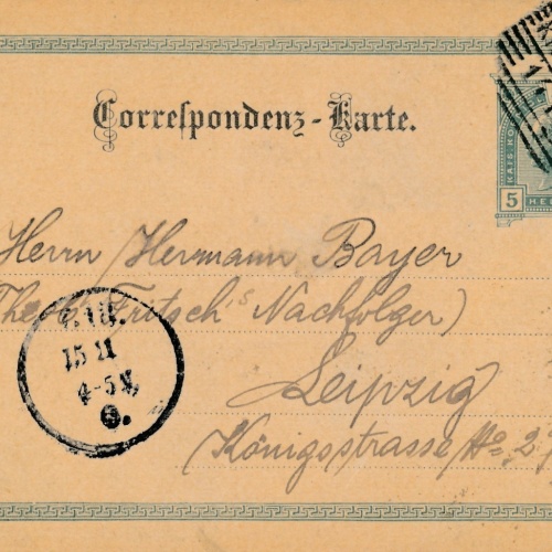 5 Heller Ganzsachen - Karte aus Knittelfeld (16207)