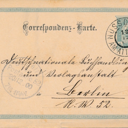 5 Heller Ganzsachen - Karte aus Nussdorf am Attersee (16206)