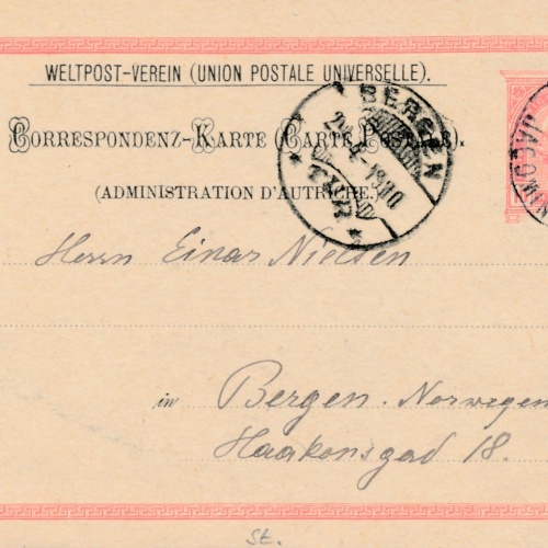 10 Heller Ganzsachen - Karte aus Graz (16261)