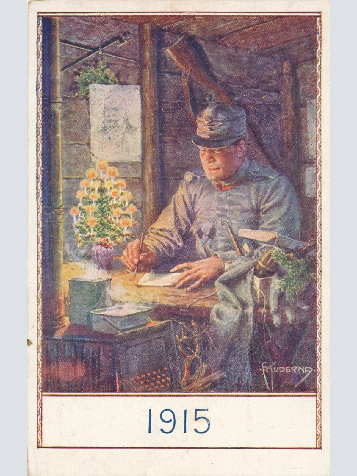 KuK Landwehr Regi. Wien No. 1 Ansichtskarte (16167)