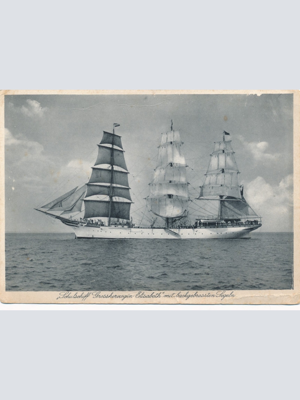 AK vom Schulschiff Grossherzogin Elisabeth Ansichtskarte (16247)