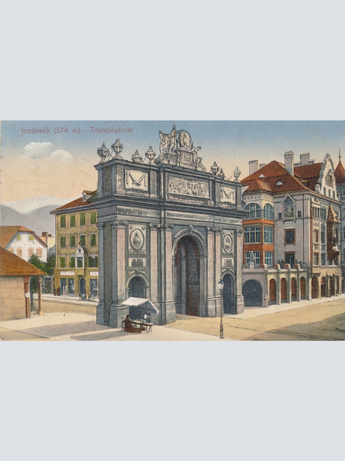AK aus Innsbruck Triumphpforte Tirol Ansichtskarte (16098)