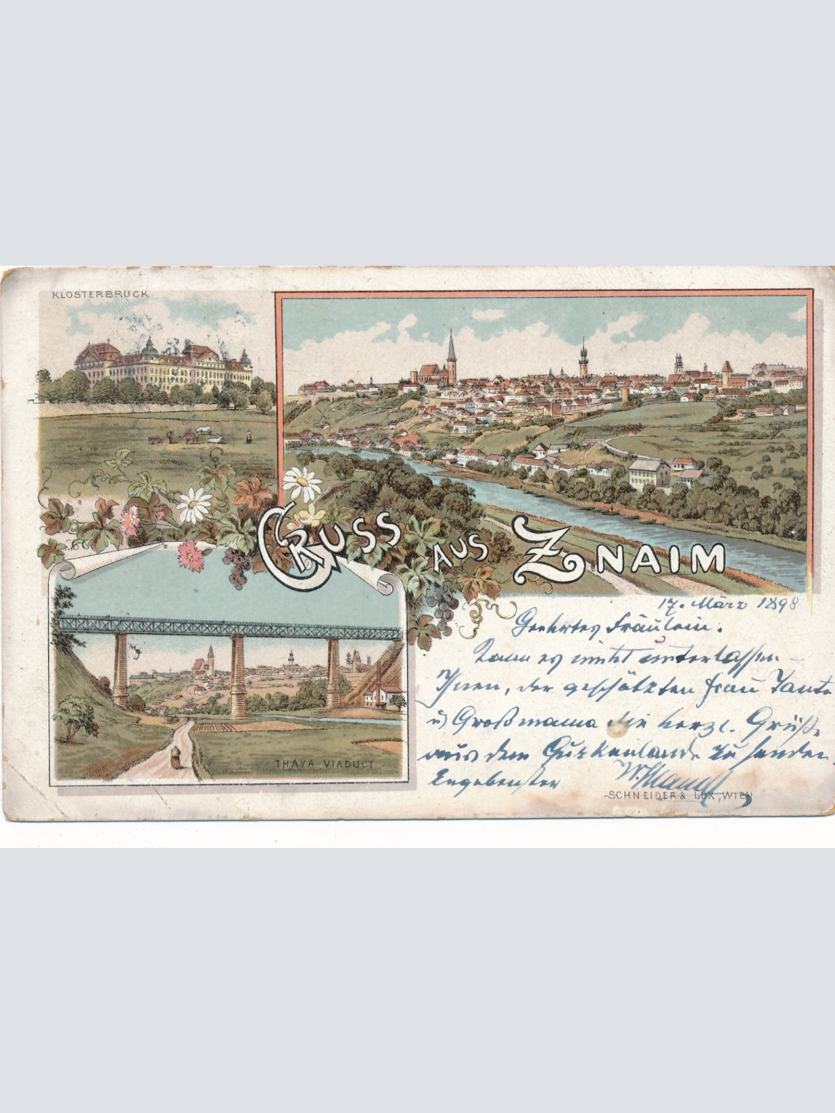AK aus Znaim Tschechoslowakei Ansichtskarte (15986)