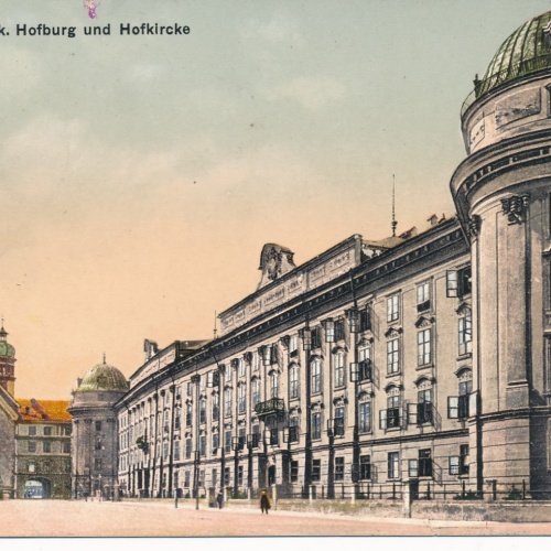 AK aus Innsbruck K.K. Hofburg und Hofkirche Tirol Ansichtskarte (16112)