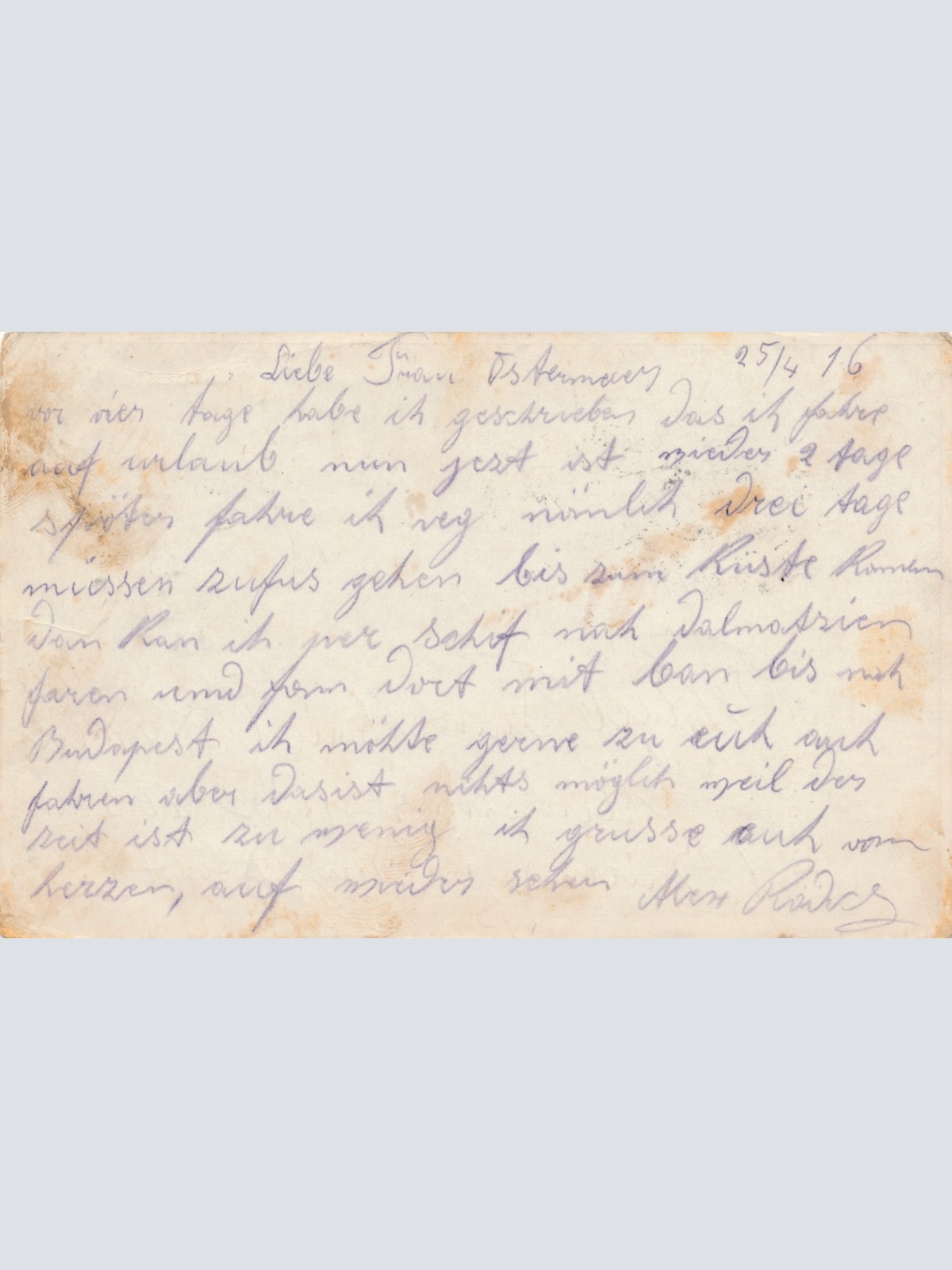 Feldpostkarte 336 K. K. Gebirgs - Etappentrainzug 1/62 Ansichtskarte (15978)