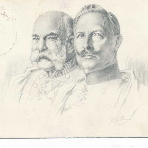 AK vom Kaiser Franz Josef und Kaiser Wilhelm (15346)