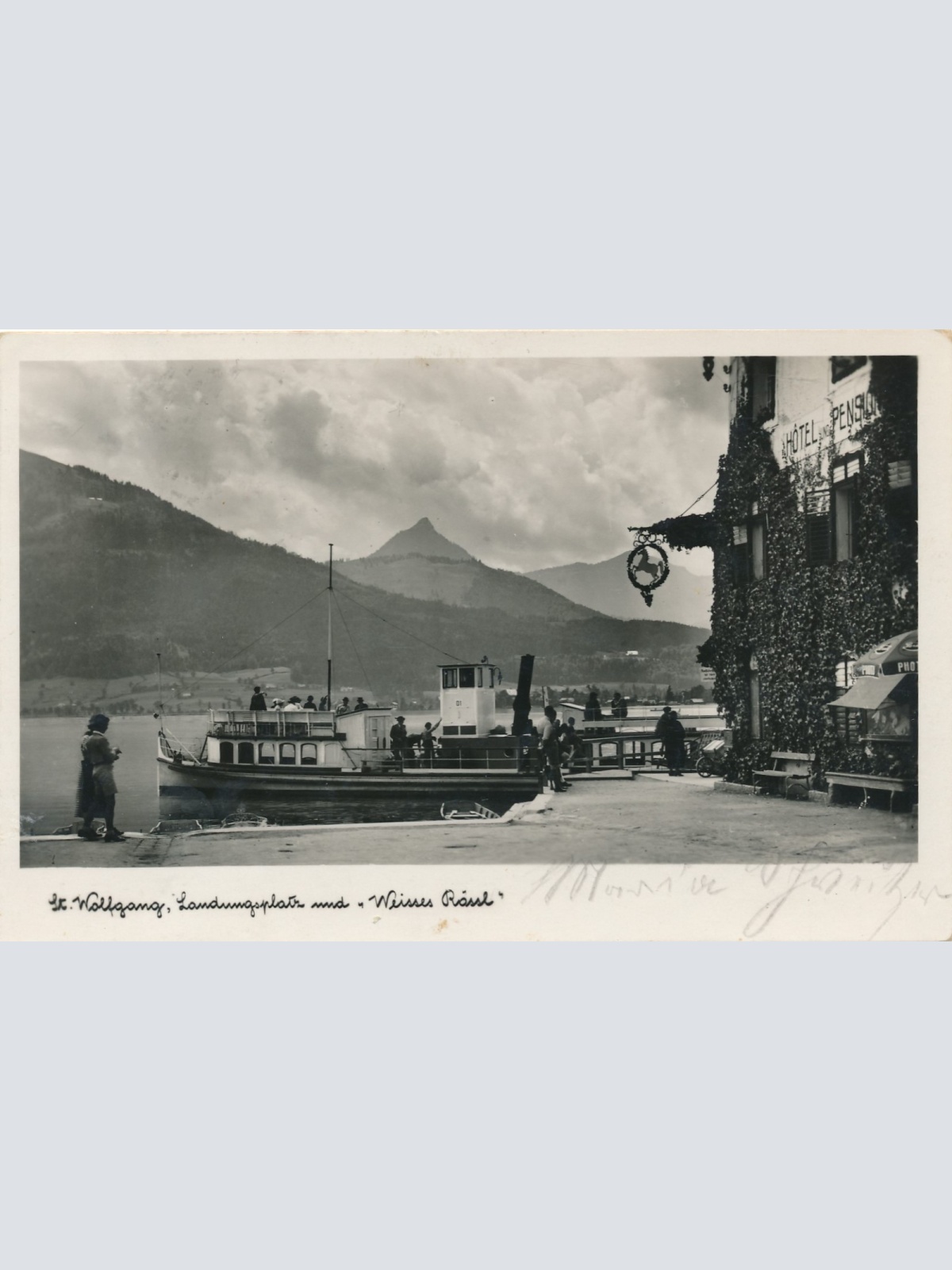 AK aus St. Wolfgang Landungsplatz Oberösterreich Ansichtskarte (15699)