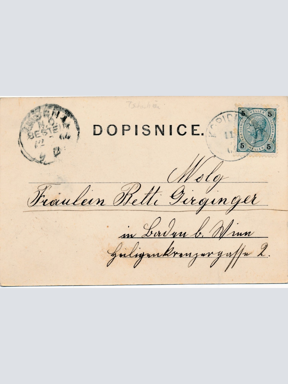 AK aus Kopidlno Tschechoslowakei Ansichtskarte (15985)