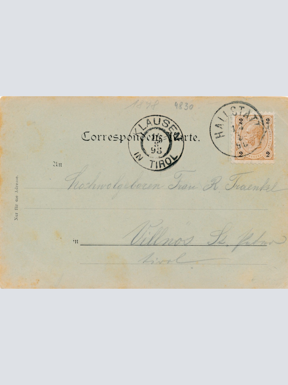 AK Mondschein - Karte aus Hallstatt Oberösterreich Ansichtskarte (15457)