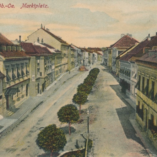 AK aus Kirchdorf Marktplatz Oberösterreich Ansichtskarte (15259)