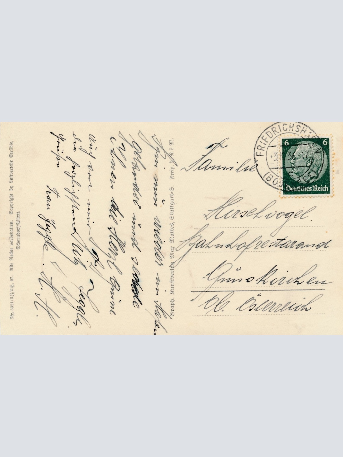 AK aus Friedrichshafen mit Graf - Zeppelin Baden - Württ. Ansichtskarte (15325)