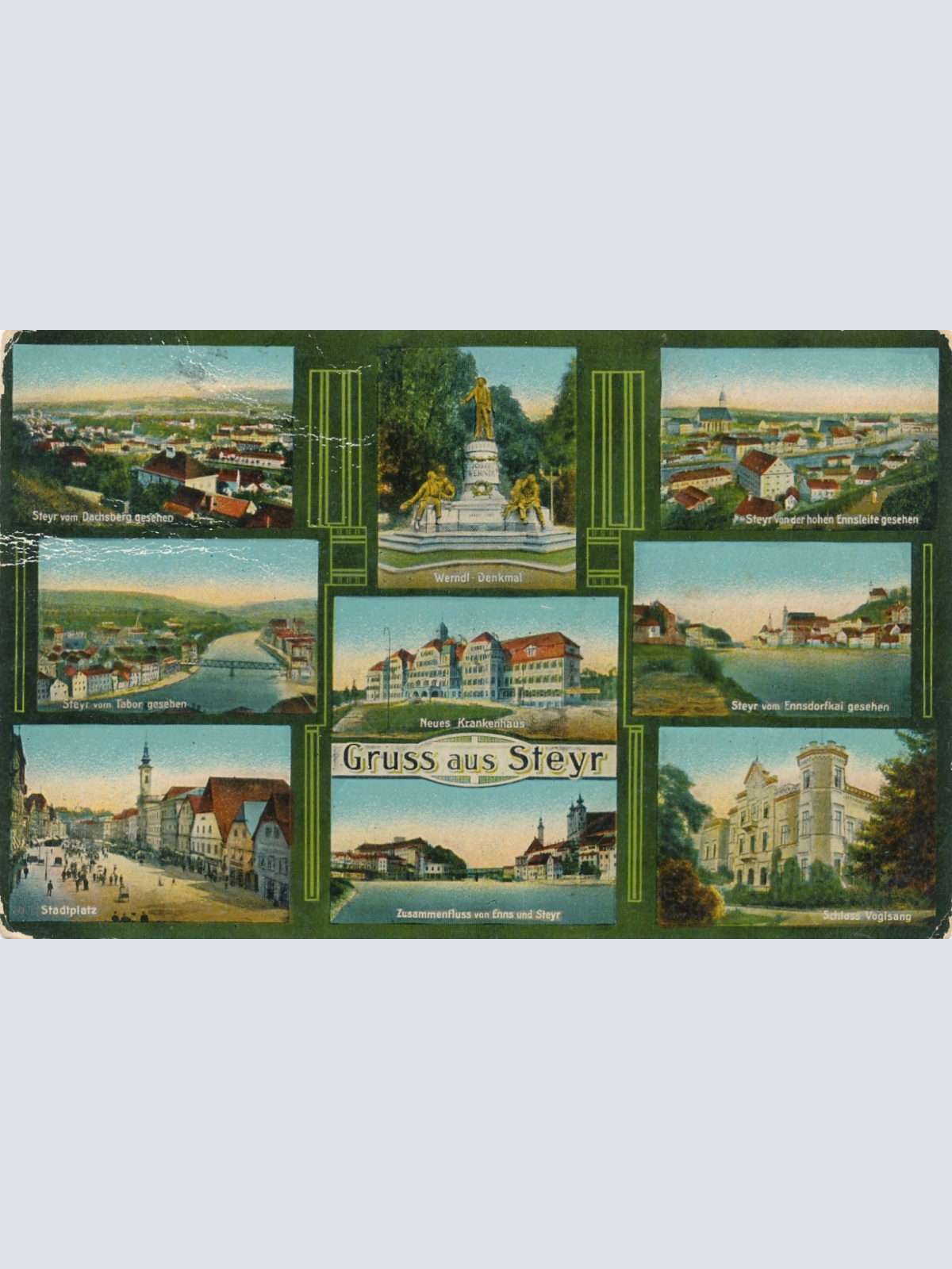 AK gruss aus Steyr Mehrbildkarte Oberösterreich Ansichtskarte (15601)