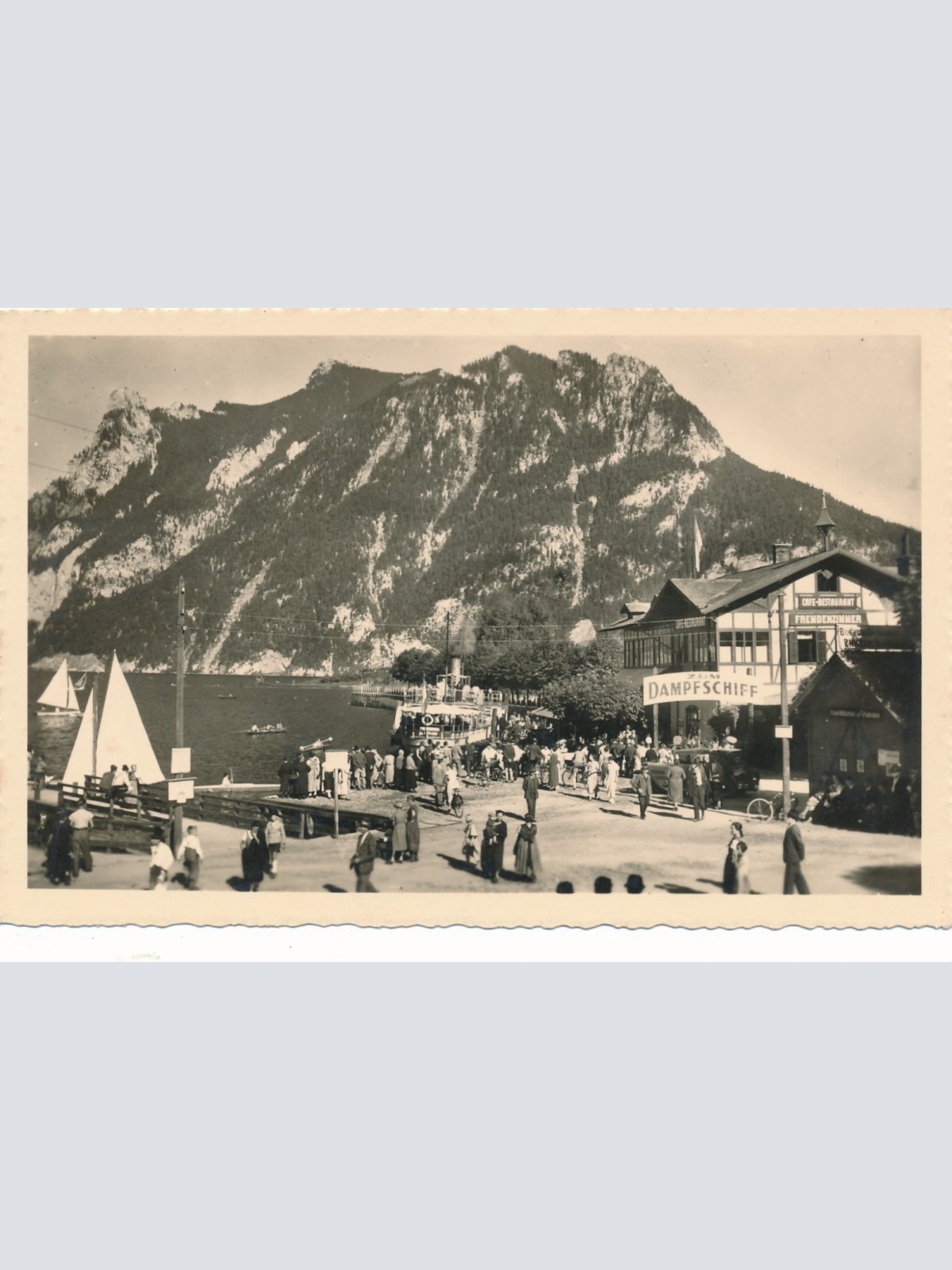 AK aus Ebensee Landungsplatz Oberösterreich Ansichtskarte (15502)