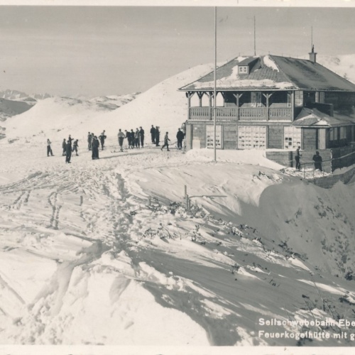 AK aus Ebensee Seilschwebebahn im Winter Oberösterreich Ansichtskarte (15504)
