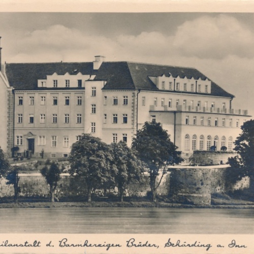 AK aus Schärding Kaltwasserheilanstalt Oberösterreich Ansichtskarte (15491)