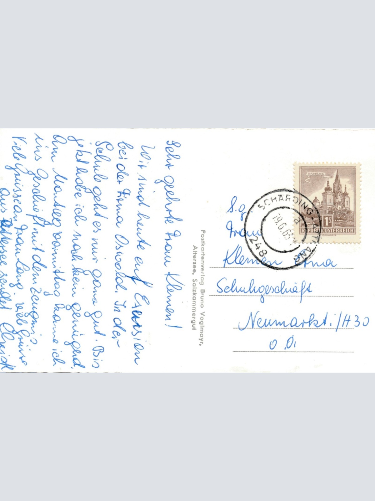 AK vom Traunsee mit Dampfer Giesela Oberösterreich Ansichtskarte (15410)