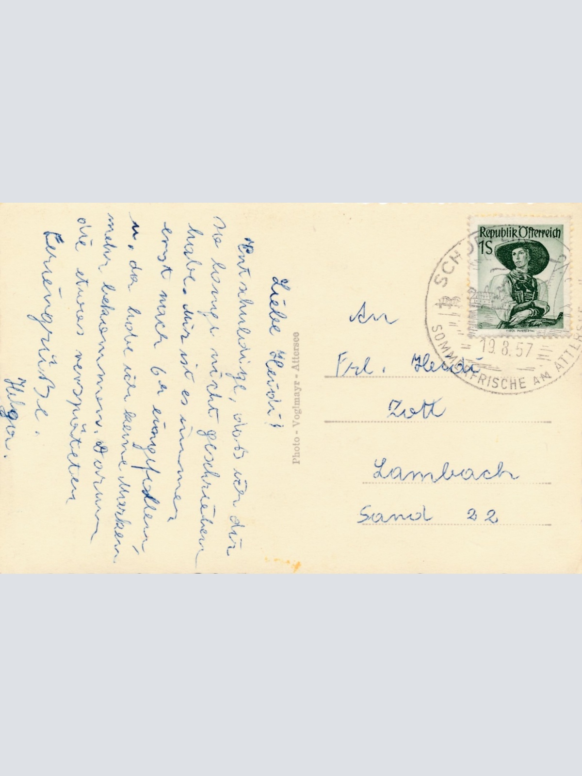 AK aus Litzlberg Kammer Schörfling Oberösterreich Ansichtskarte (15420)