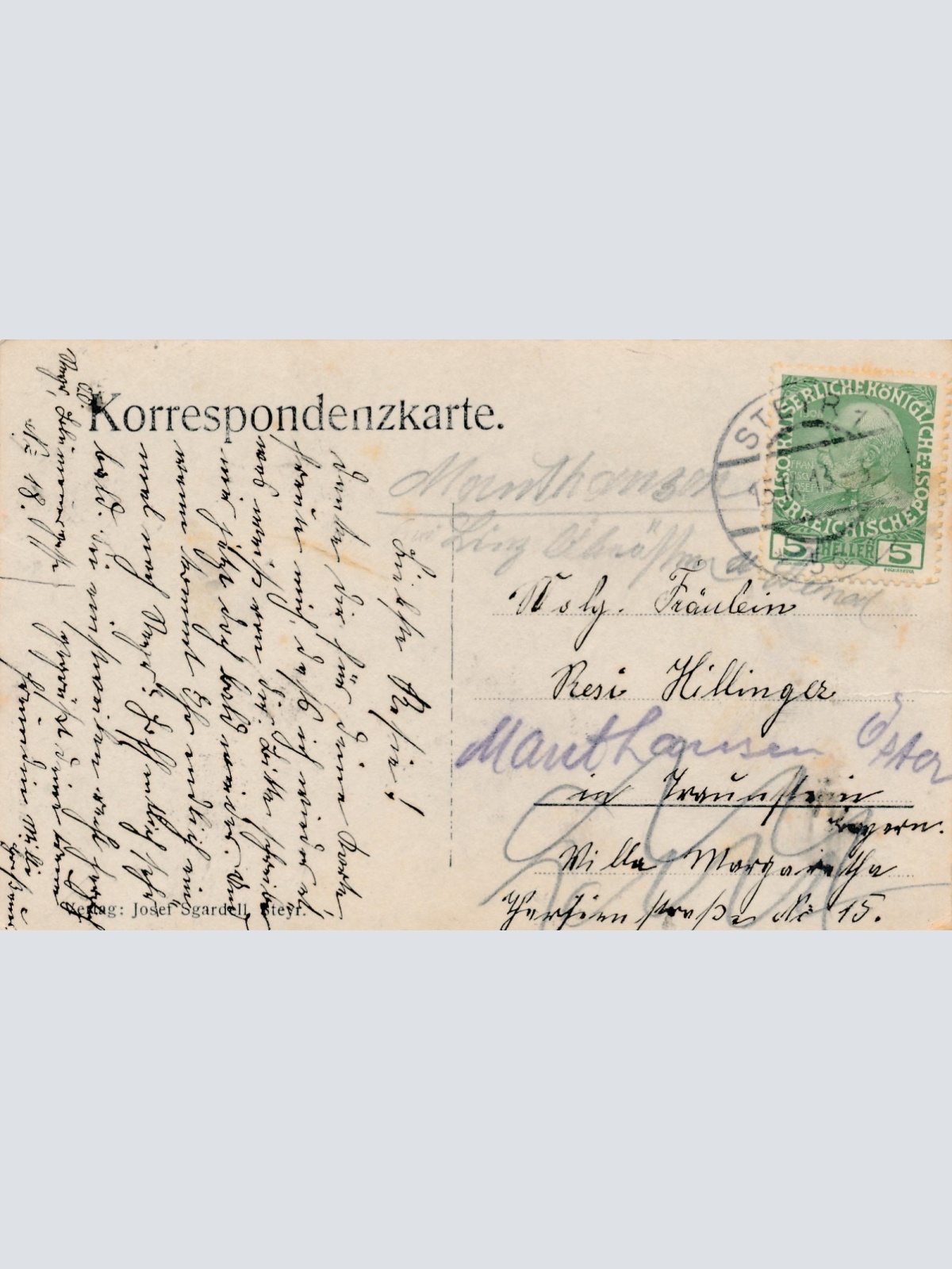 AK aus Steyr Sparkassagebäude Oberösterreich Ansichtskarte (15388)