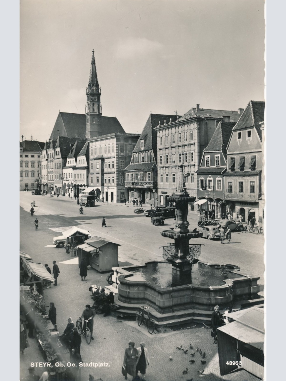 AK aus Steyr Stadtplatz Oberösterreich Ansichtskarte (15391)