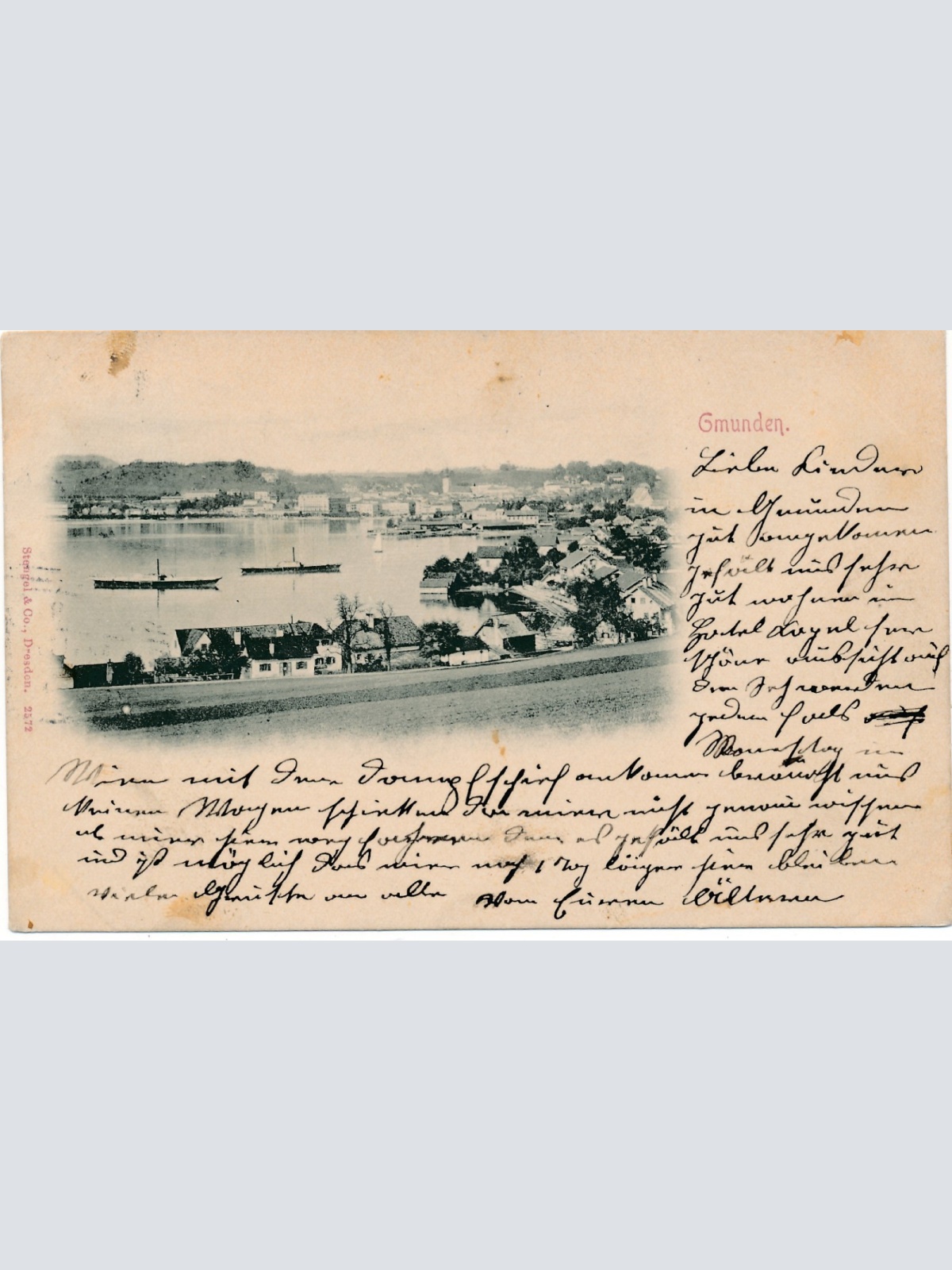 AK aus Gmunden OÖ Ansichtskarte (15633)