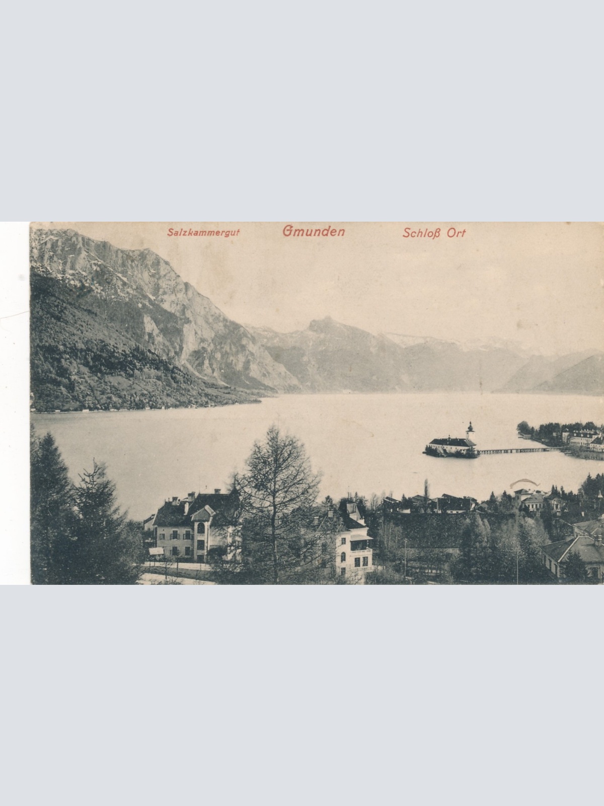 AK aus Gmunden Schloß Ort OÖ Ansichtskarte (15613)