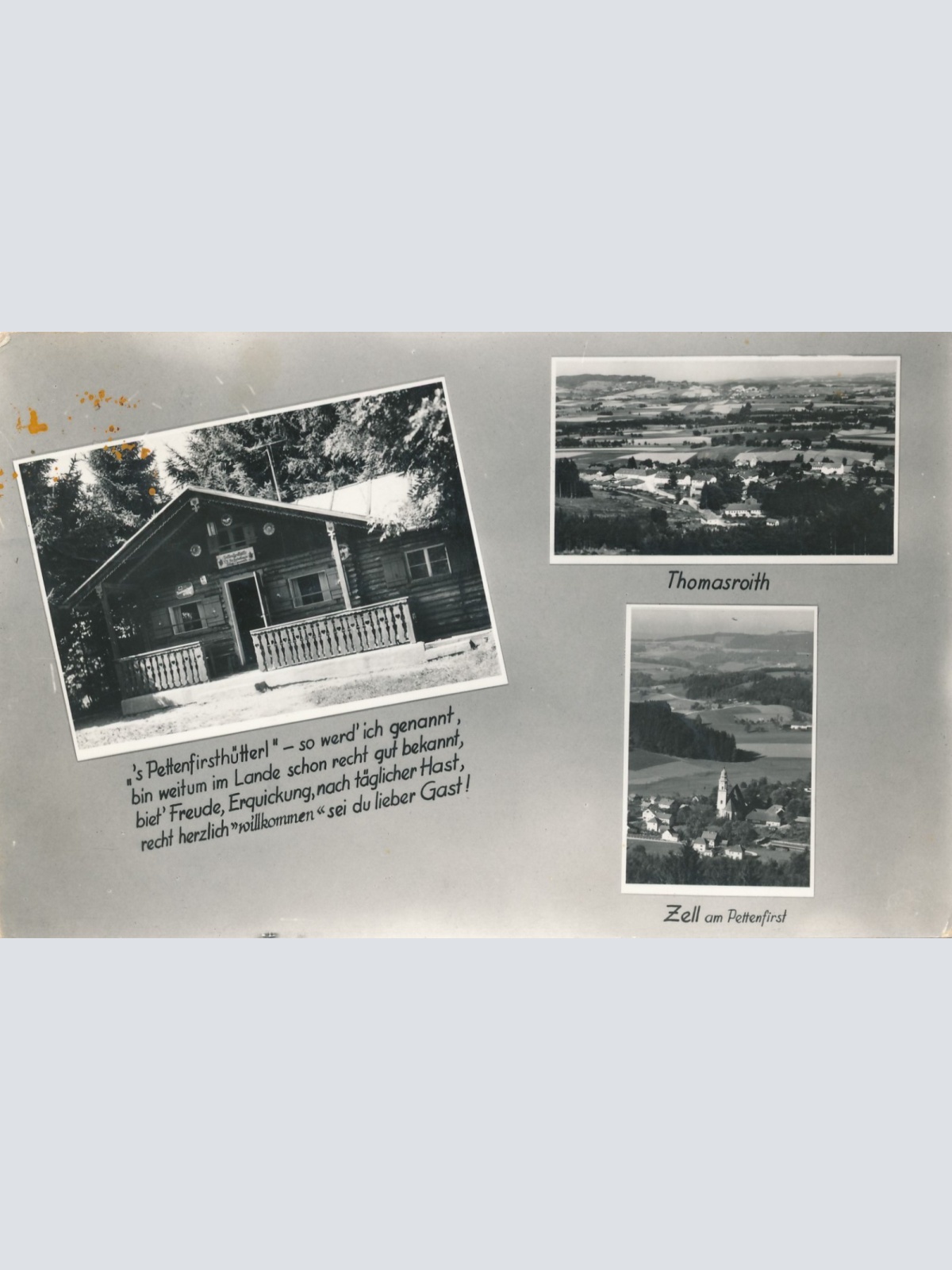 AK Pettenfirsthütterls mit Thomasroith und Zell a. Pett OÖ Ansichtskarte (15636)