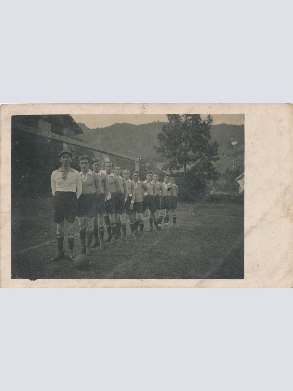 AK aus St. Aegyd am Neuwald I. Fussballmannschaft Ansichtskarte (15179)
