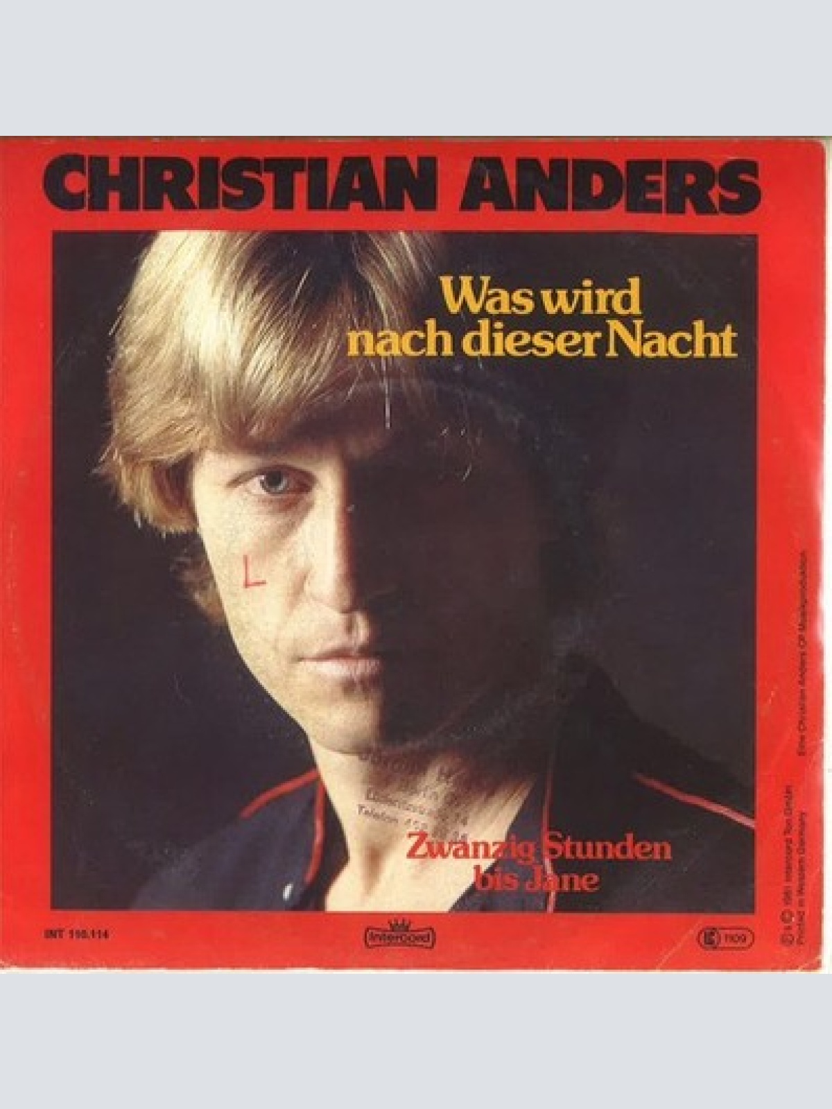 7", Single Christian Anders - Was Wird Nach Dieser Nacht
