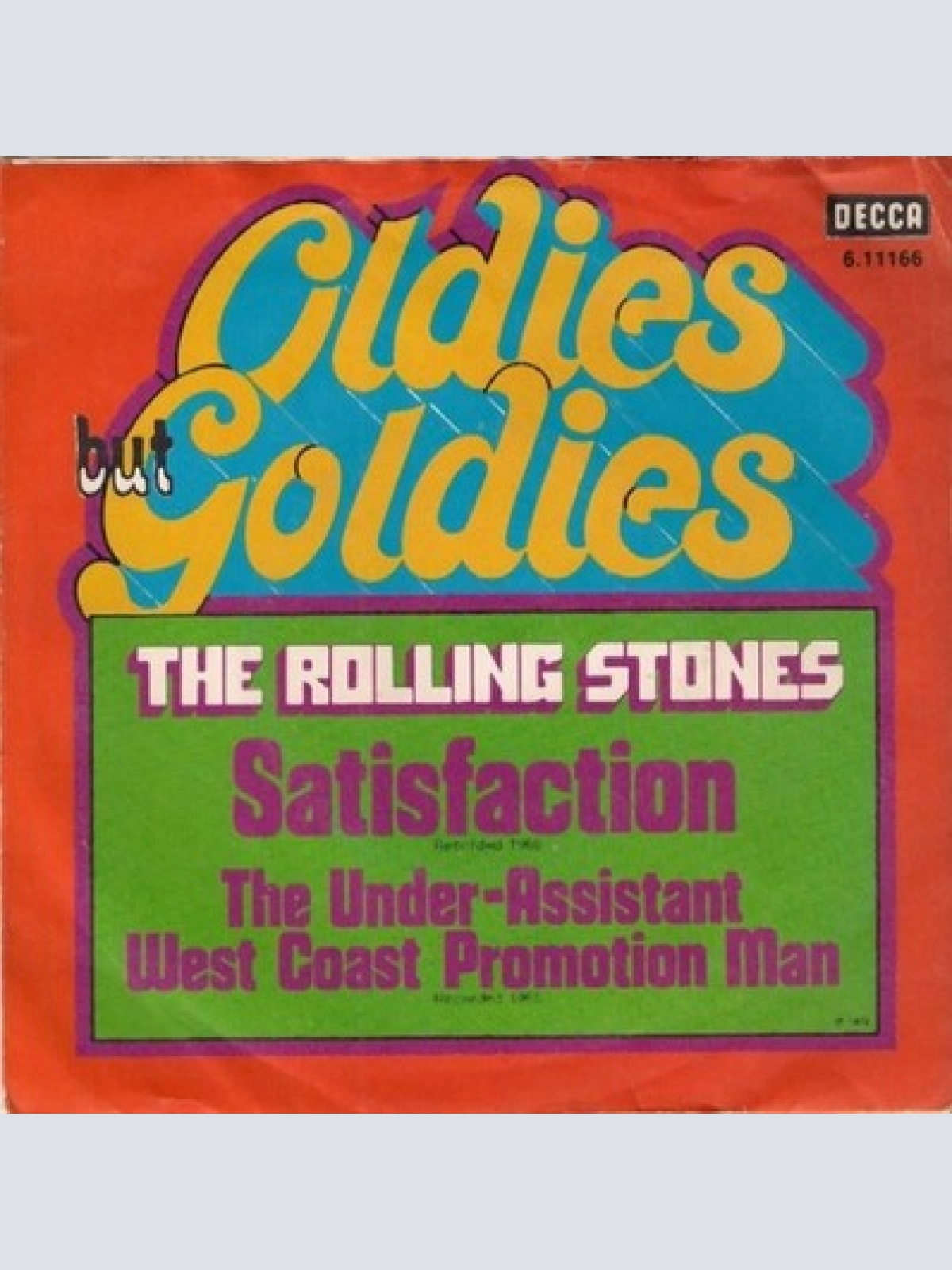 7", Single, Mono, RE The Rolling Stones - Satisfaction