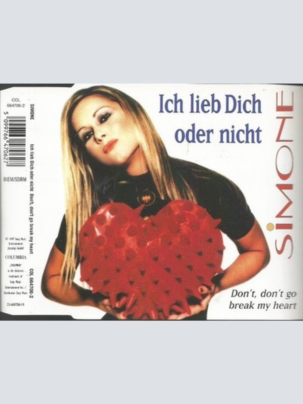 CD, Maxi Simone (27) - Ich Lieb Dich Oder Nicht / Don’t, Don’t Go Break My Heart