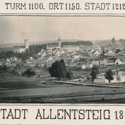 AK aus Allensteig 1885 Niederösterreich Ansichtskarte (16379)