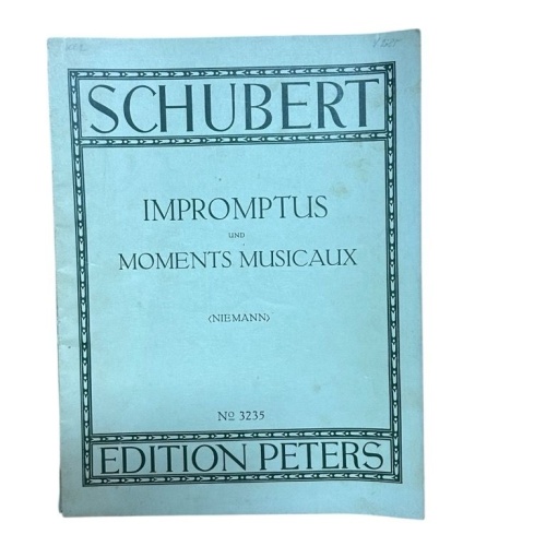 Impromptus und Moments Musicaux For the Piano Niemann, Walter und Franz Schubert