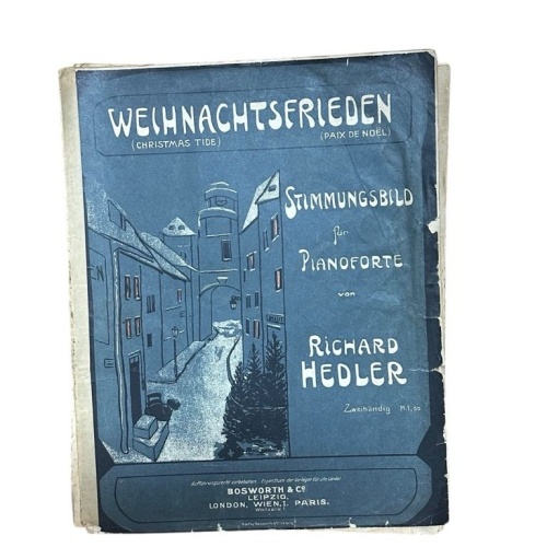Weihnachtsfrieden. Stimmungsbild für Pianoforte Hedler, Richard:
