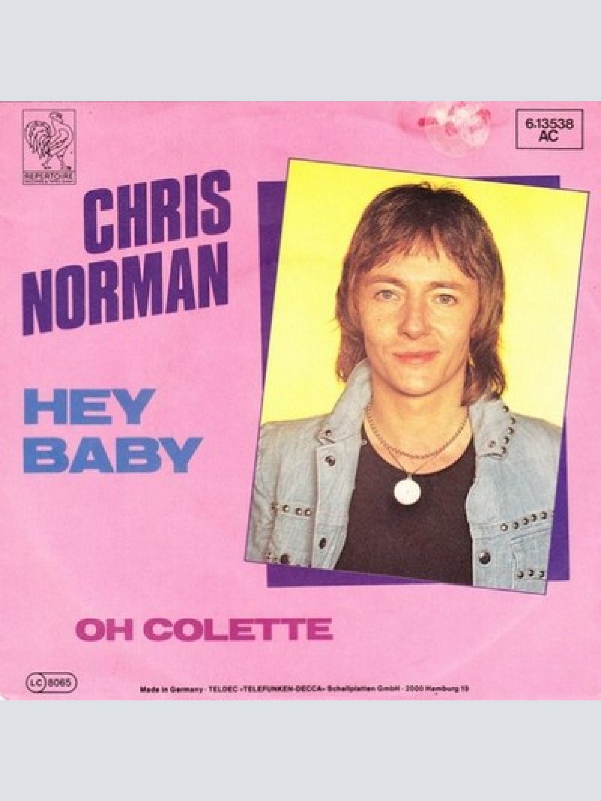 7", Single Chris Norman - Hey Baby