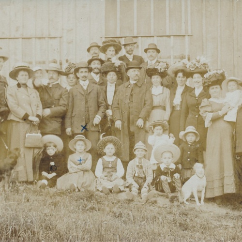 AK Annodazumals von einer Bauernfamilie Ansichtskarte (16595)