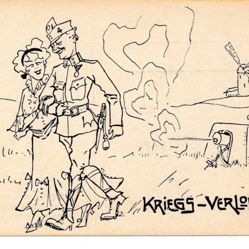 AK Militaria Kriegs - Verlobt Ansichtskarte (16455)