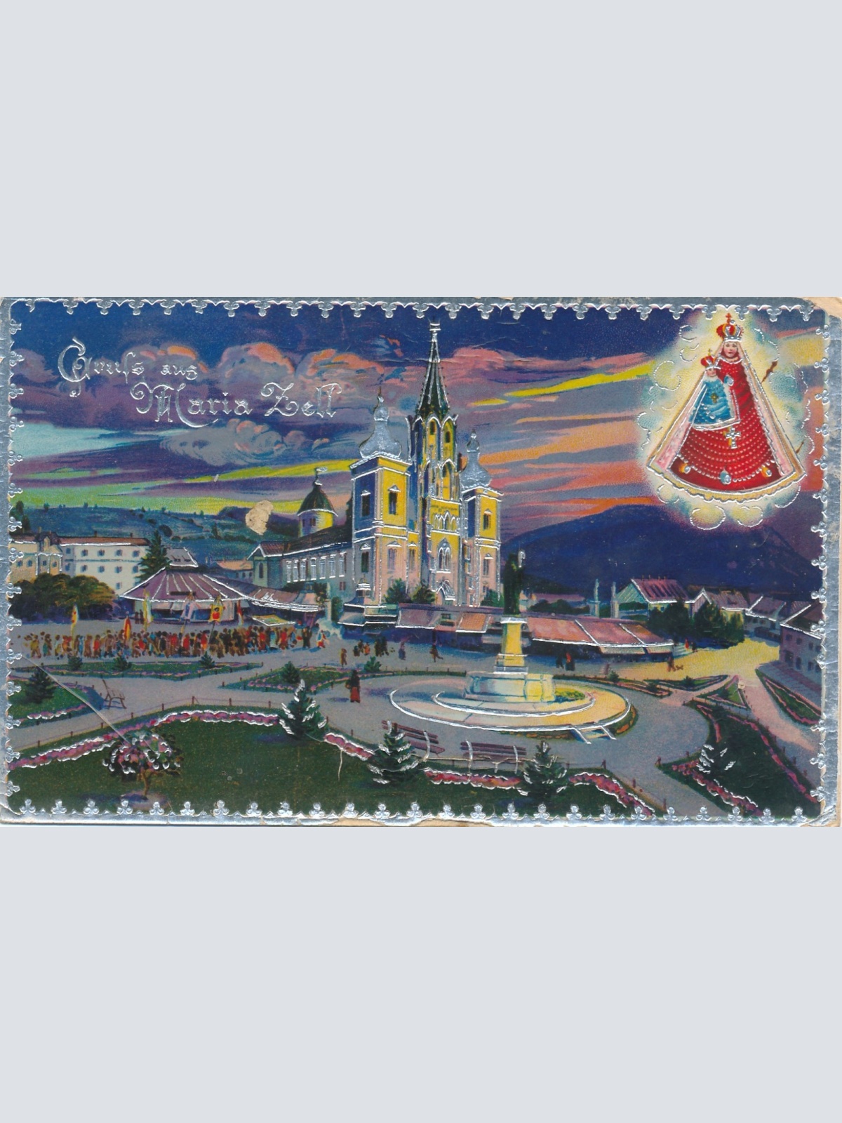 AK gruss aus Mariazell Steiermark Ansichtskarte (16496)