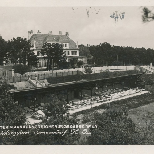 AK Arbeiter Krankenvers. Kasse Erholungsheim Stranzendorf Ansichtskarte (16640)