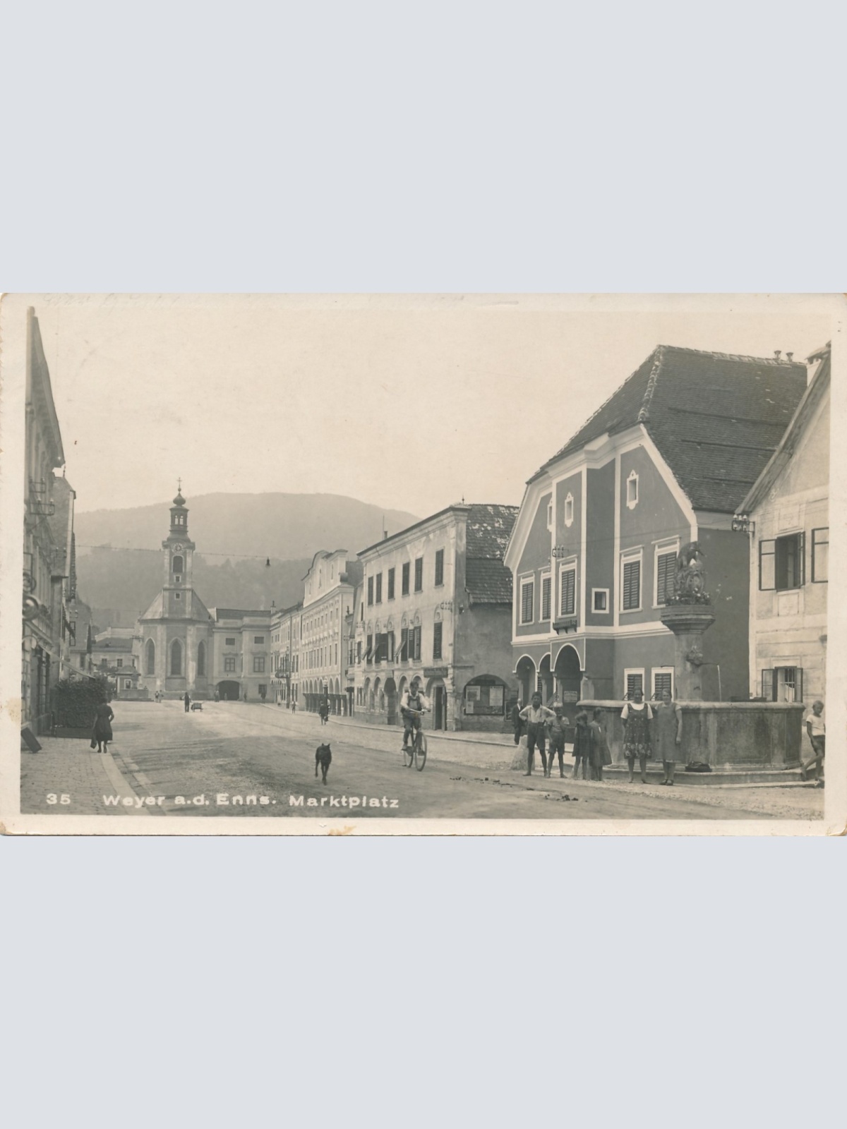 AK aus Weyer an der Enns Marktplatz Oberösterreich Ansichtskarte (16521)