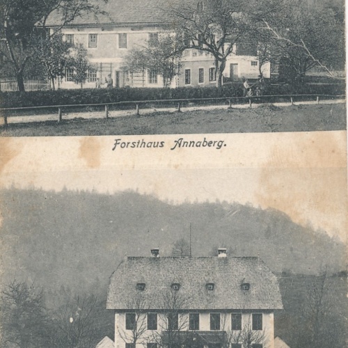 AK aus Annaberg mit Forsthaus und Forsthaus Breitenau Ansichtskarte (16512)