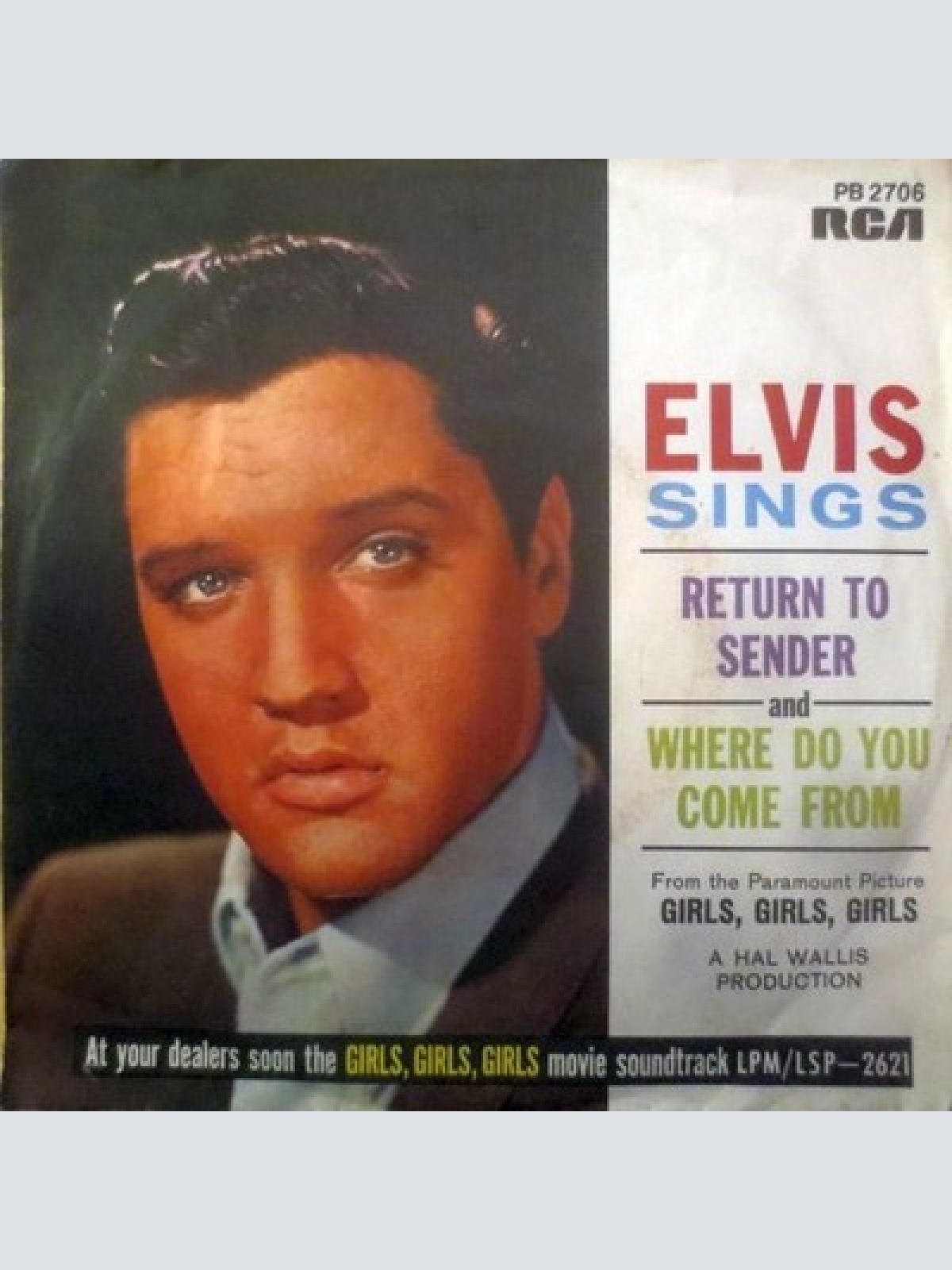 7", Single, RE Elvis* - Return To Sender