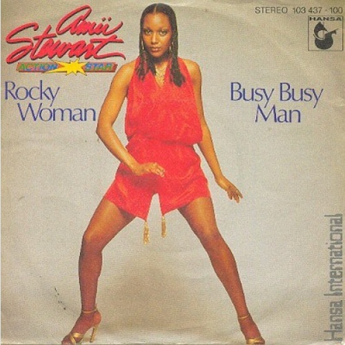 7", Single Amii Stewart - Rocky Woman / Busy Busy Man