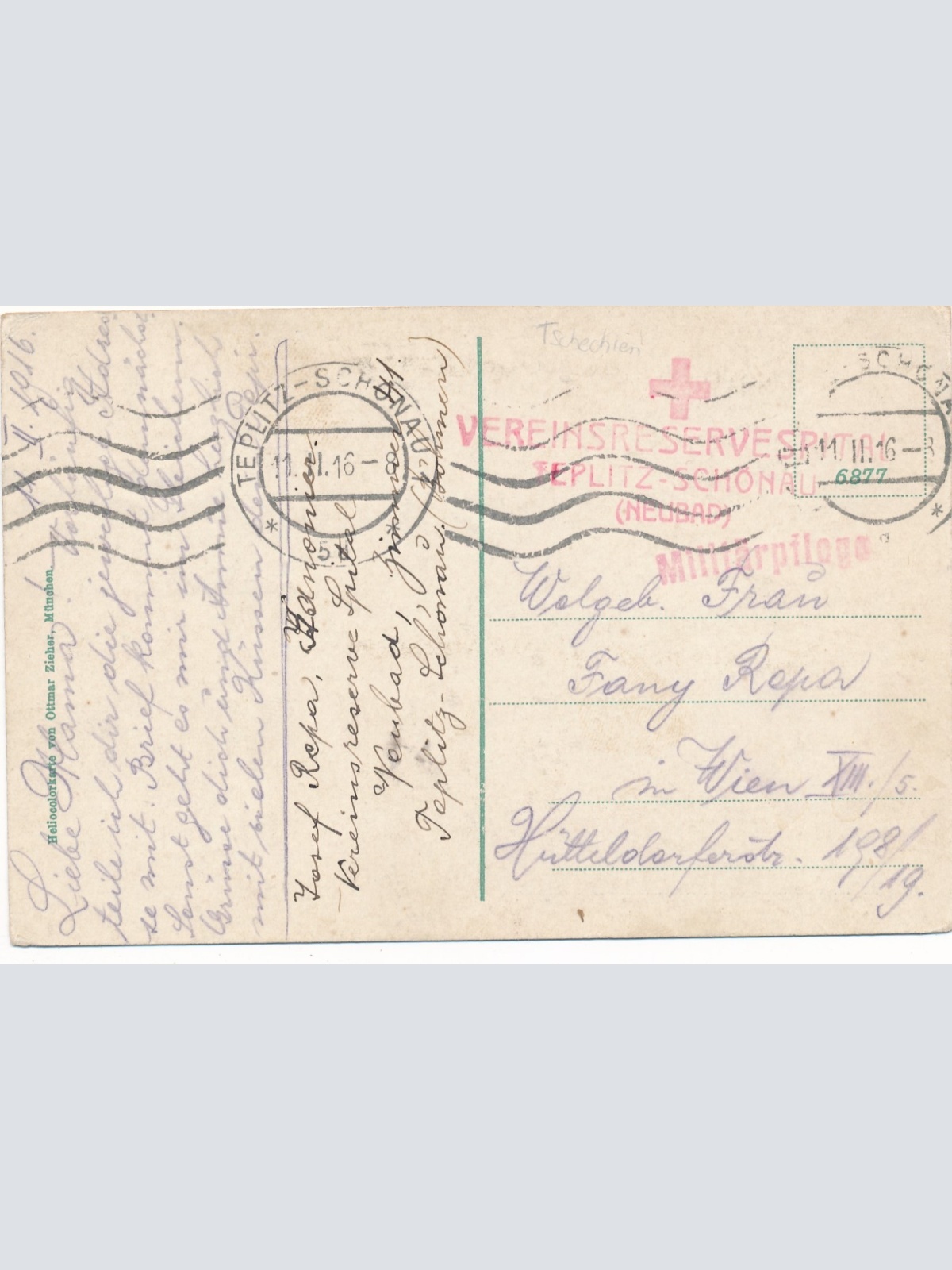 AK aus Teplitz Tschechoslowakei Ansichtskarte (16584)