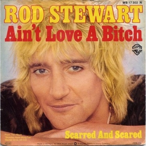 7", Single Rod Stewart - Ain't Love A Bitch