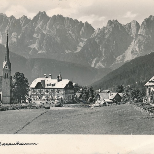 AK aus Gosau mit Gosauklamm Oberösterreich Ansichtskarte (16774)