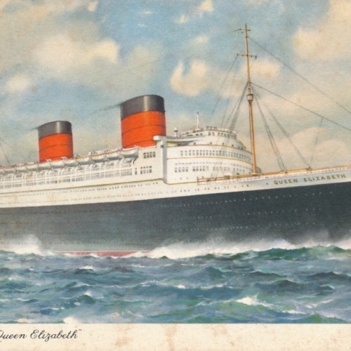 AK vom R.M.L Dampfer Queen Elisabeth Ansichtskarte (16794)