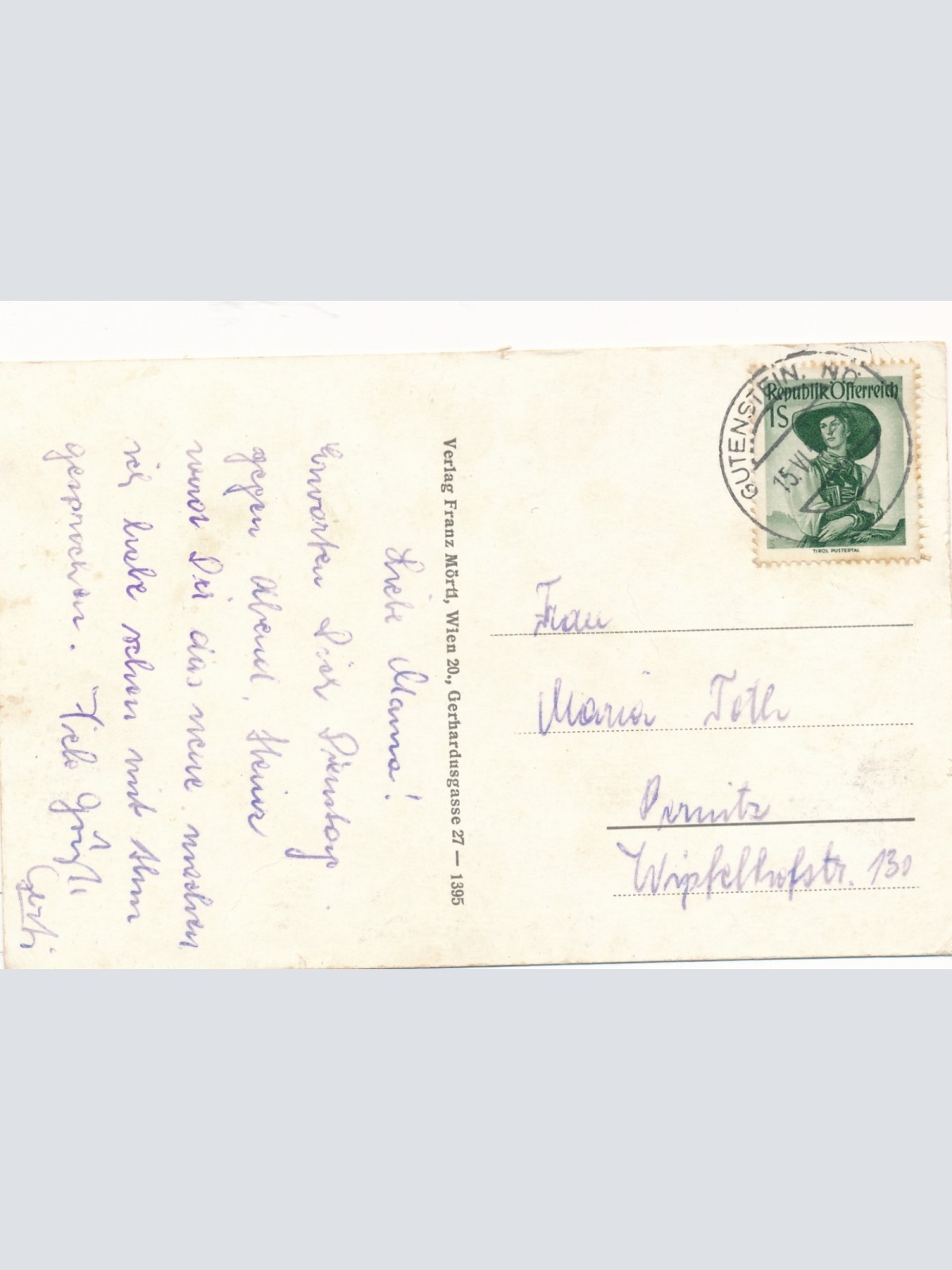 AK aus Gutenstein Niederösterreich Ansichtskarte (16809)