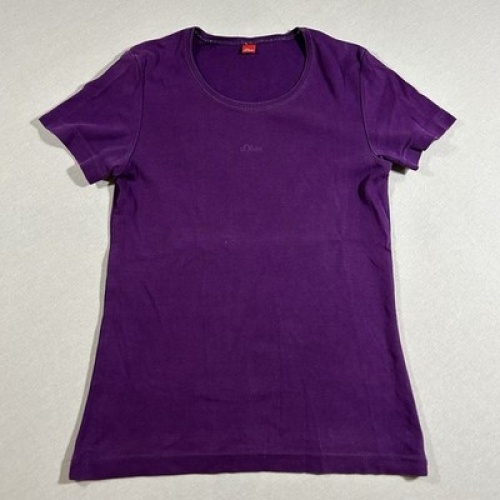 S. Oliver T-Shirt Lila Damen Größe S Maße auf Fotos