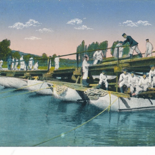 AK aus Militaria Das Deutsche Heer Pioniere beim Brückenbau Ansichtskarte (16750