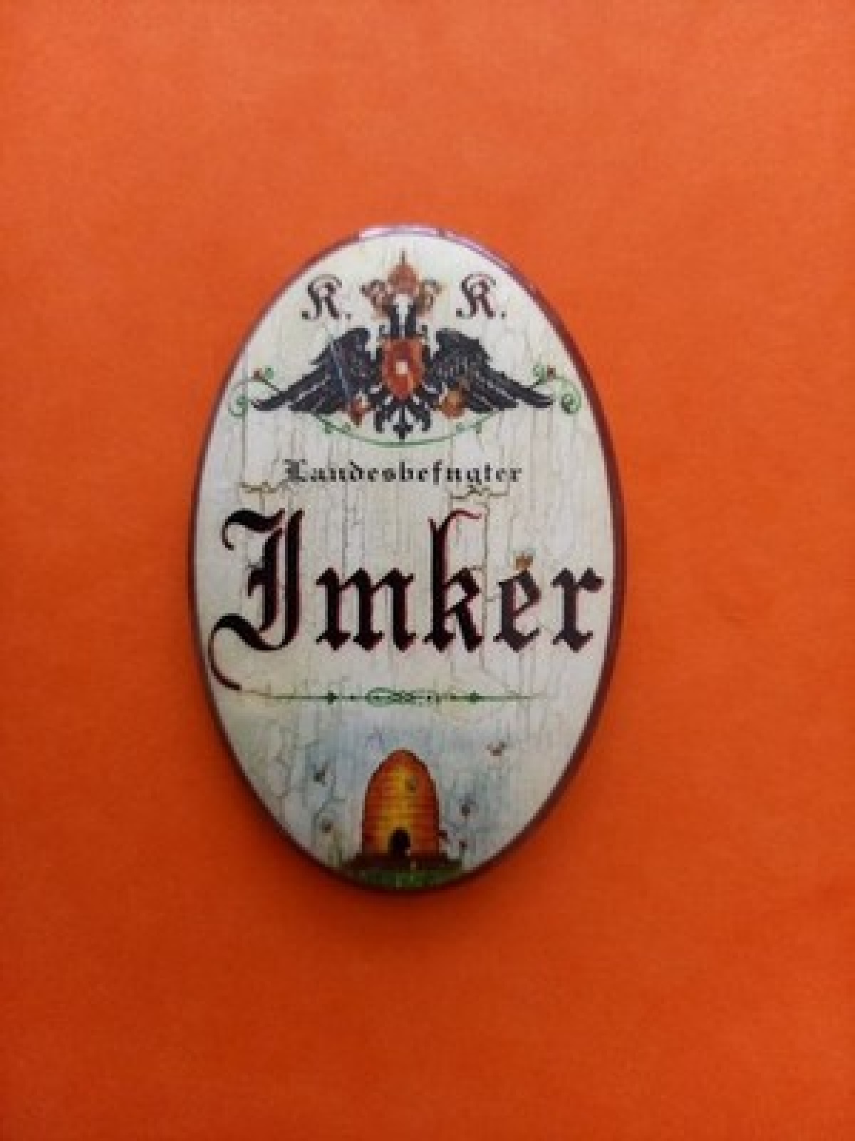 Nostalgie KuK Flaschenöffner Magnet Landesbefugter Imker